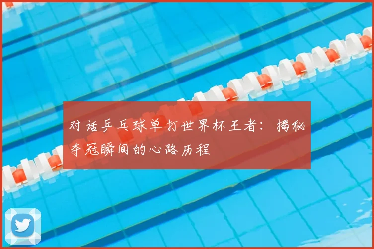 对话乒乓球单打世界杯王者：揭秘夺冠瞬间的心路历程